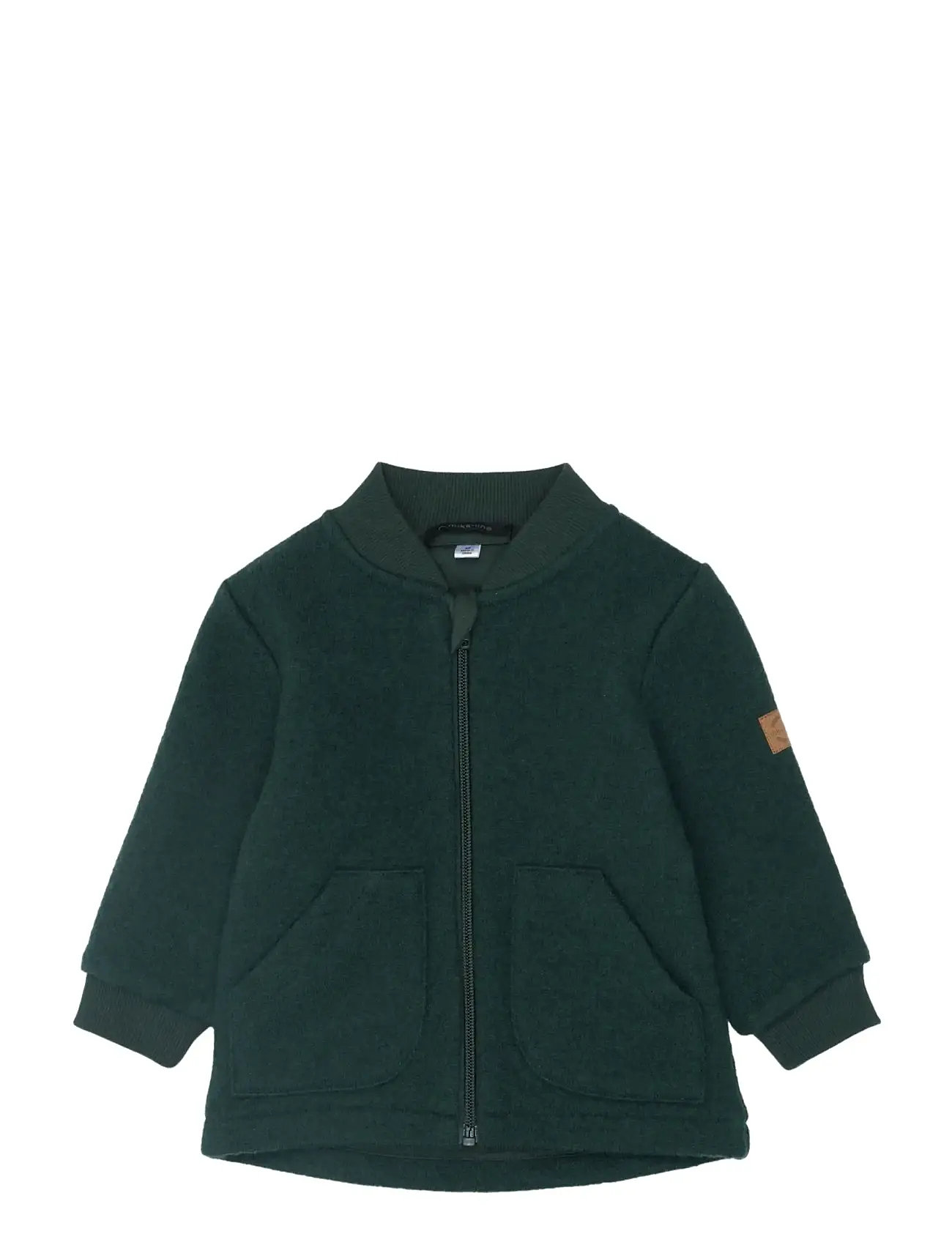 MIKK-LINE Combed Wolle Cardigan Grün - 98 - Kinder