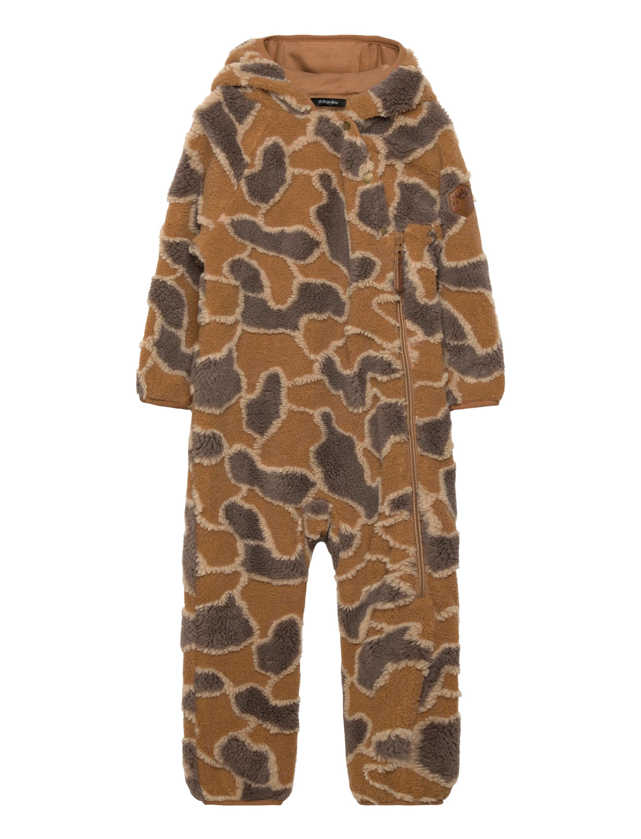 MIKK-LINE Teddy Anzug Ears Braun - 80 - Kinder