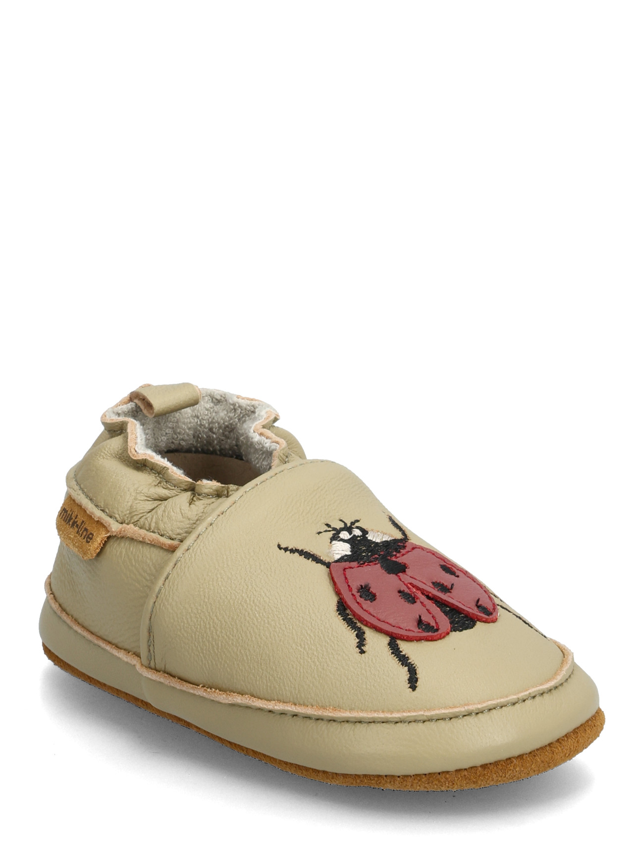 MIKK-LINE Leder Slipper - 3D Grün - 12/18M - Kinder