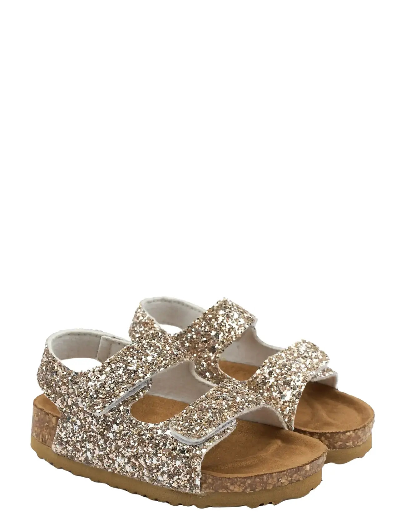 mikk-line Sandal Glitter Cork, 35, Gold, Sommersko > Sandaler, Børn