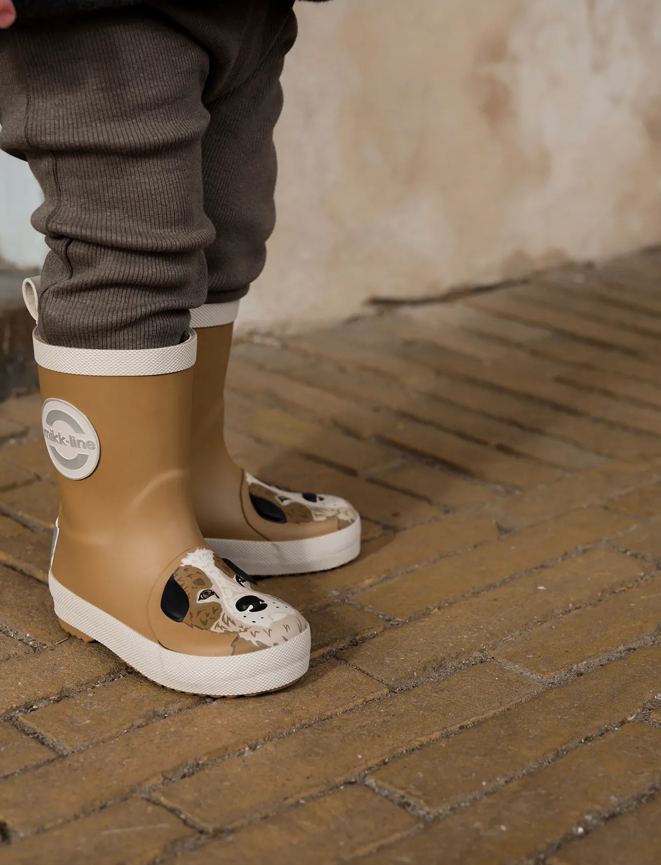 mikk-line 3D Wellies, 25, Cream, High Rubberboots > Unlined Rubberboots, Børn