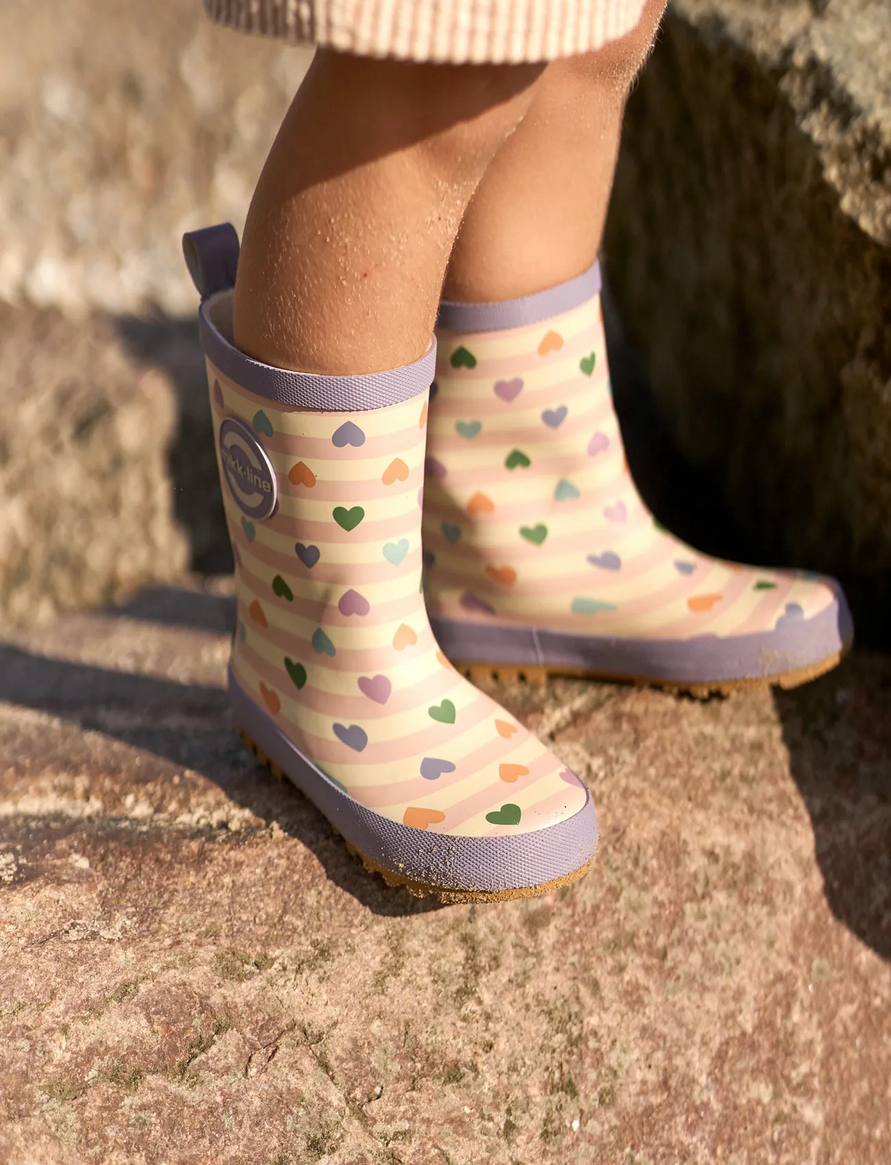 mikk-line Wellies, 25, Multi/patterned, High Rubberboots > Unlined Rubberboots, Børn