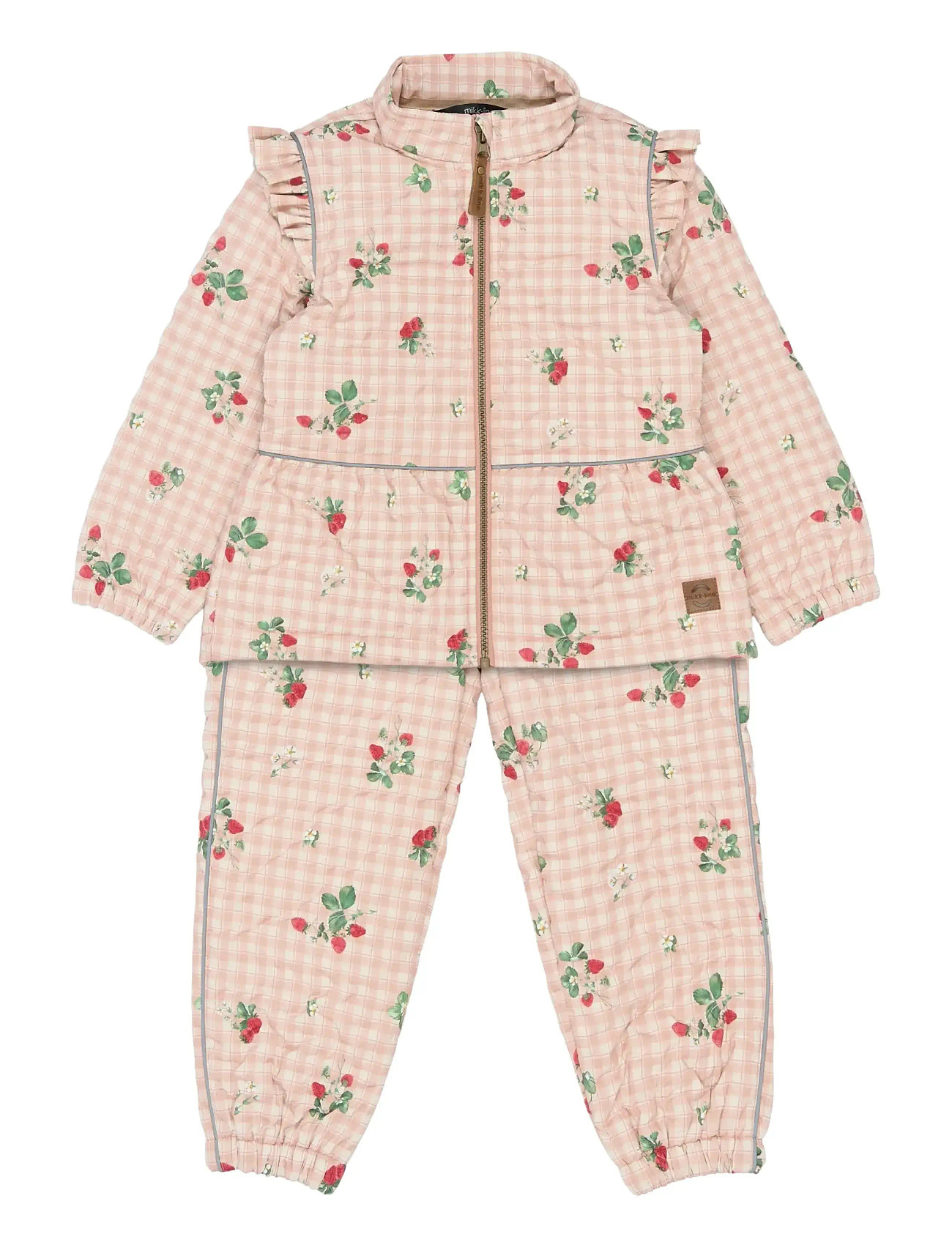 mikk-line Thermal+ Frill Set Aop, 98, Multi/patterned, Termo-Yttertøj > Termo-Sæt, Børn