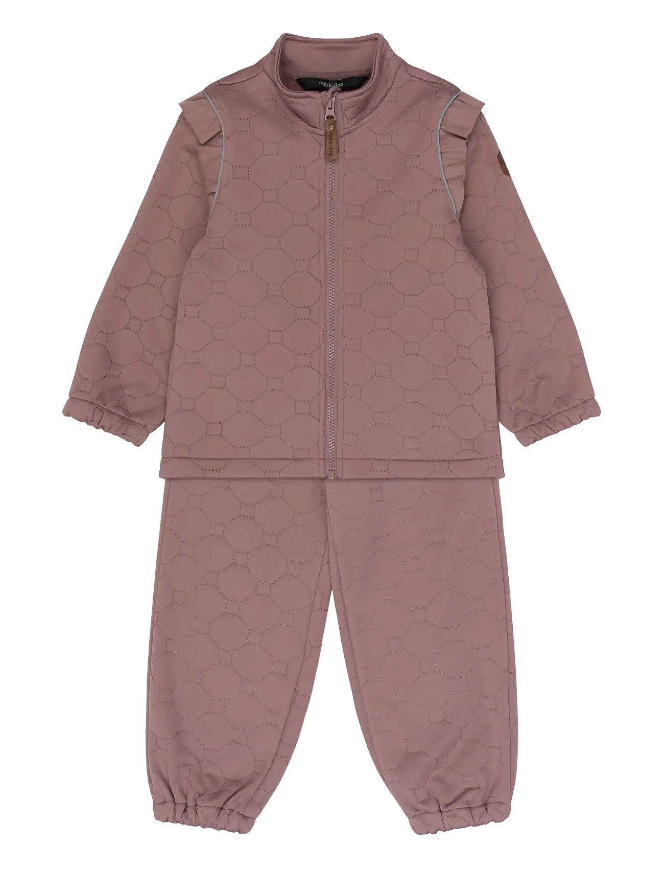 mikk-line Soft Thermal Set Warm Frill, 128, Pink, Termo-Yttertøj > Termo-Sæt, Børn