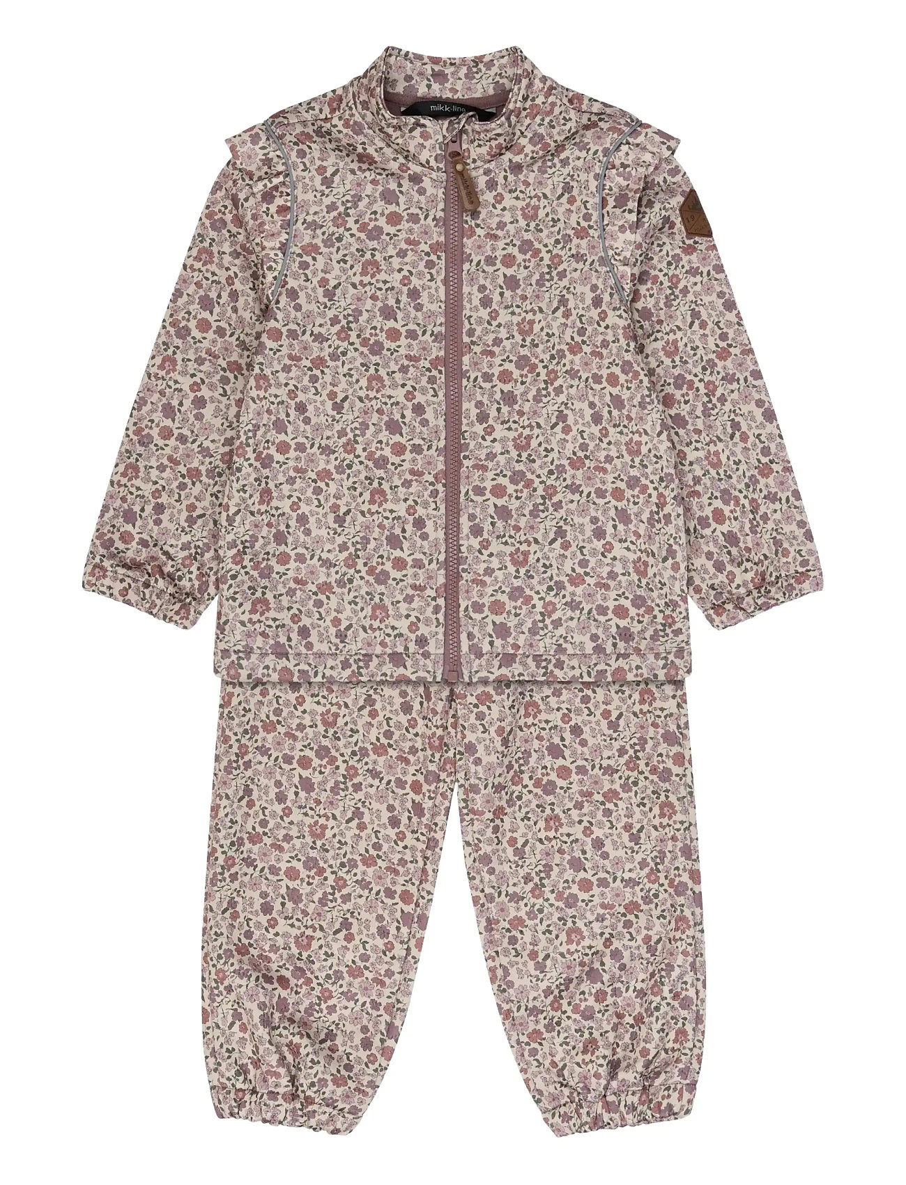 MIKK-LINE Soft Thermal Set Warm Frill Aop Patterned - 98 - Kinder