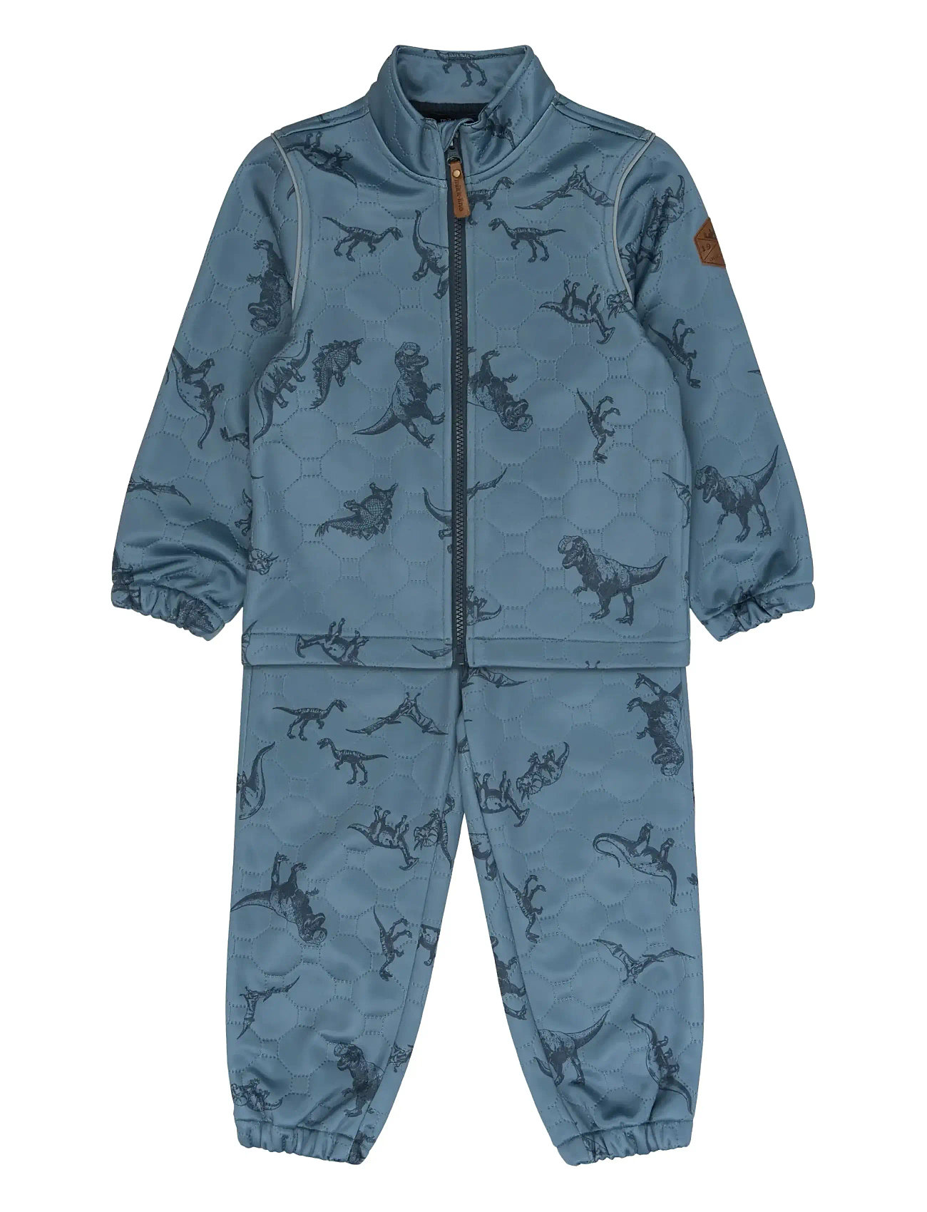 mikk-line Soft Thermal Set Warm Aop, 86, Blue, Termo-Yttertøj > Termo-Sæt, Børn