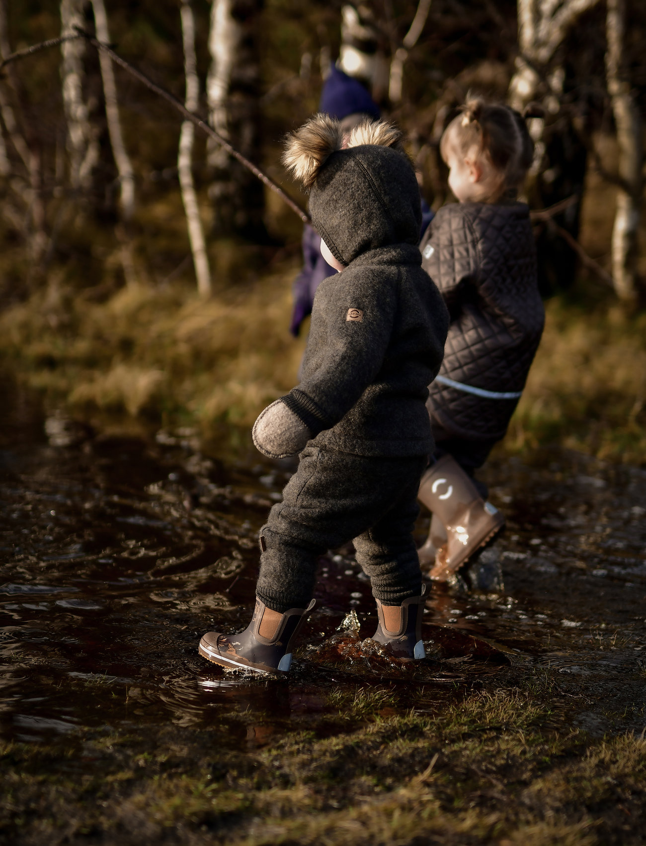 mikk-line Wool Baby Jacket, 86, Brown, Yderbeklædning Af Fleece > Fleecejakker, Børn