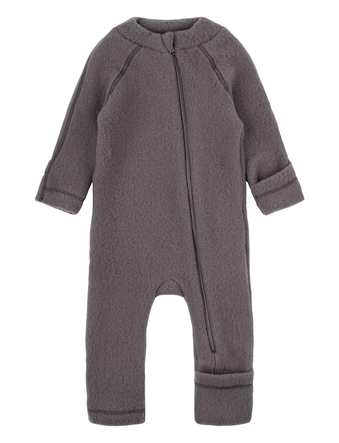 mikk-line Wool Baby Suit, 104, Brown, Yderbeklædning I Fleece > Overalls I Fleece, Børn