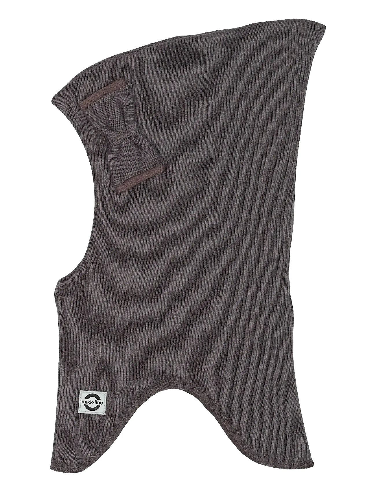 MIKK-LINE Wolle Fullface Bow W Windstop Braun - 86/92 - Kinder
