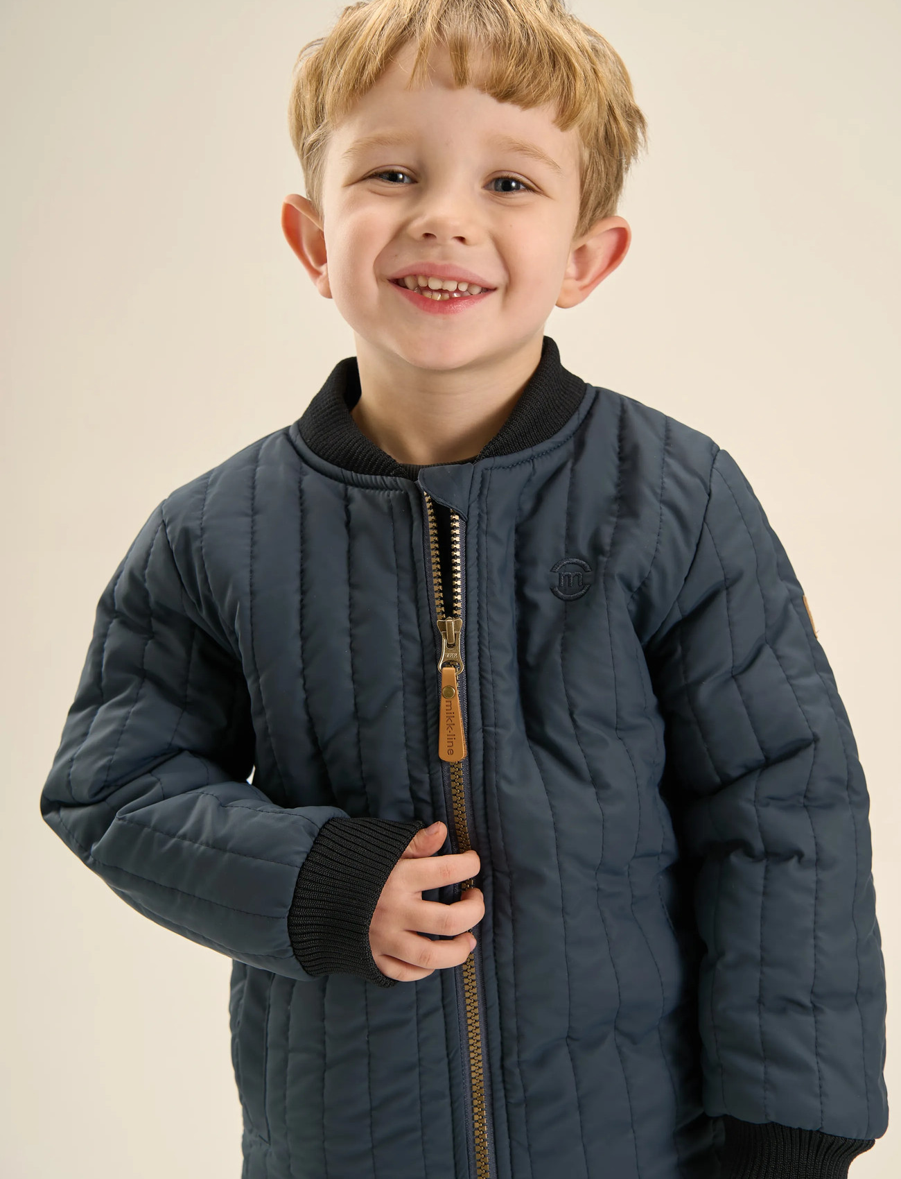 mikk-line Duvet Boys Jacket, 98, Navy, Softshells > Softshell-Jakker, Børn
