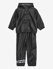 Mikk-Line - PU Rain Set w. Susp/110 - vêtements de pluie doublés - black - 0