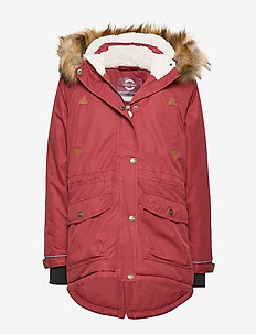 OUTDOOR Girls Parka Jacket - BURNT RUSSET
