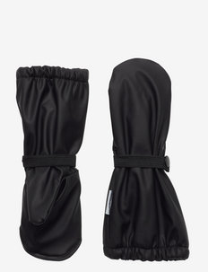PU Rain Mittens w. Fleece Recycled - waterproof sneakers - black