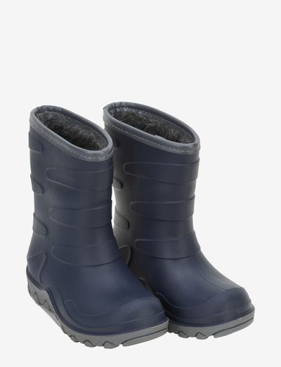 Thermal Boot - gummistøvler med linjer - blue nights