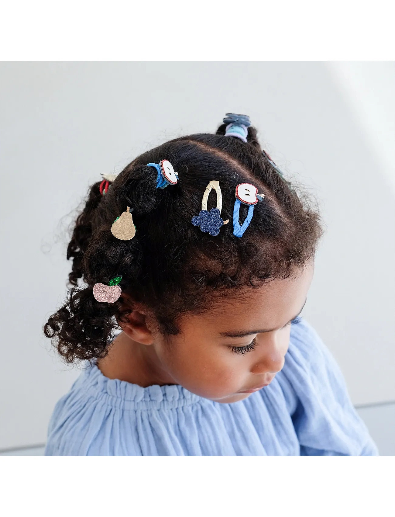 Mimi & Lula 8 Ponies - Mini Fruity Mushroom Village, One Size, Multi/patterned, Hårtilbehør > Hårnåle, Børn