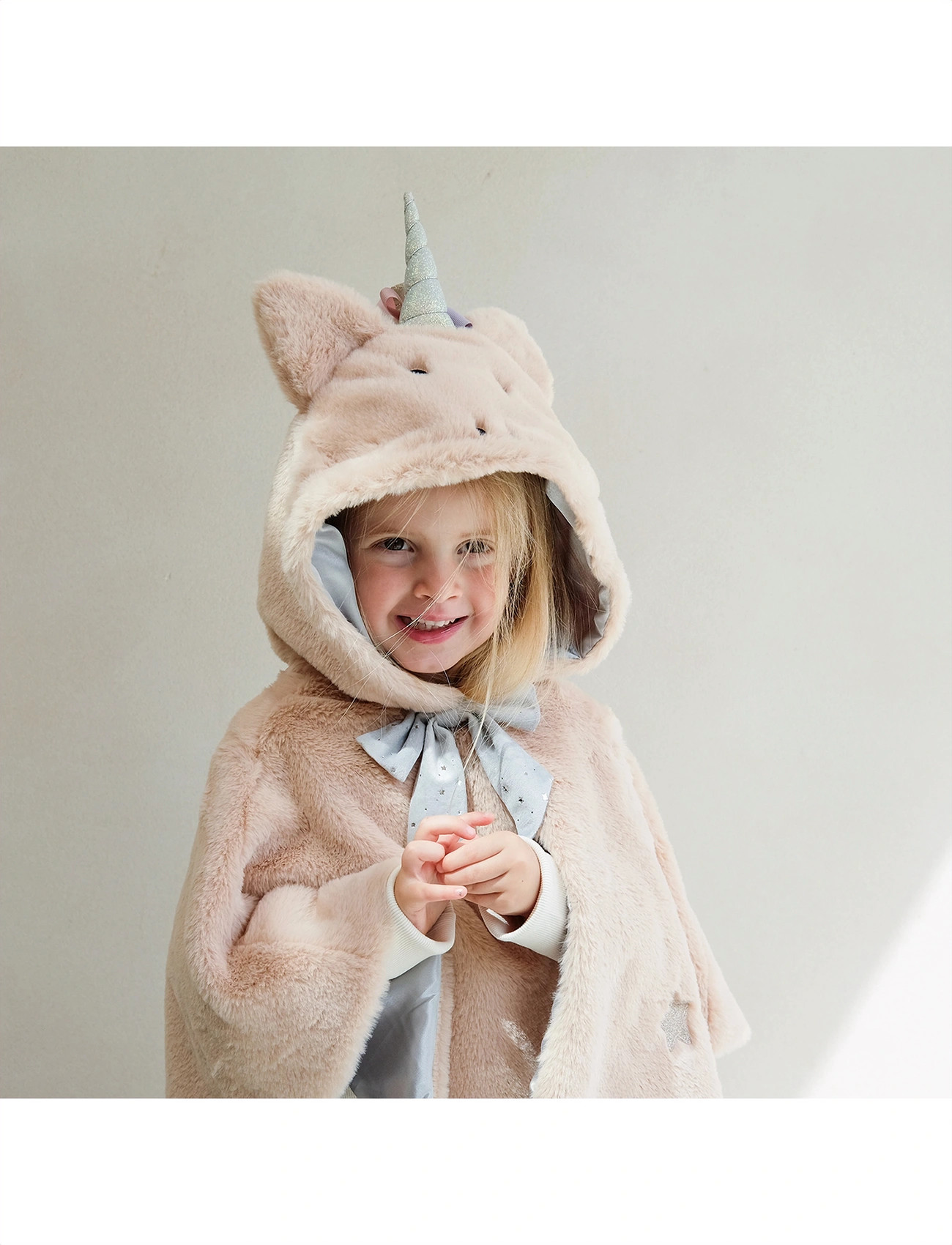 Mimi & Lula Cape - Unicorn, One Size, Beige, Kostumer Og Tilbehør > Karakterkostumer, Børn