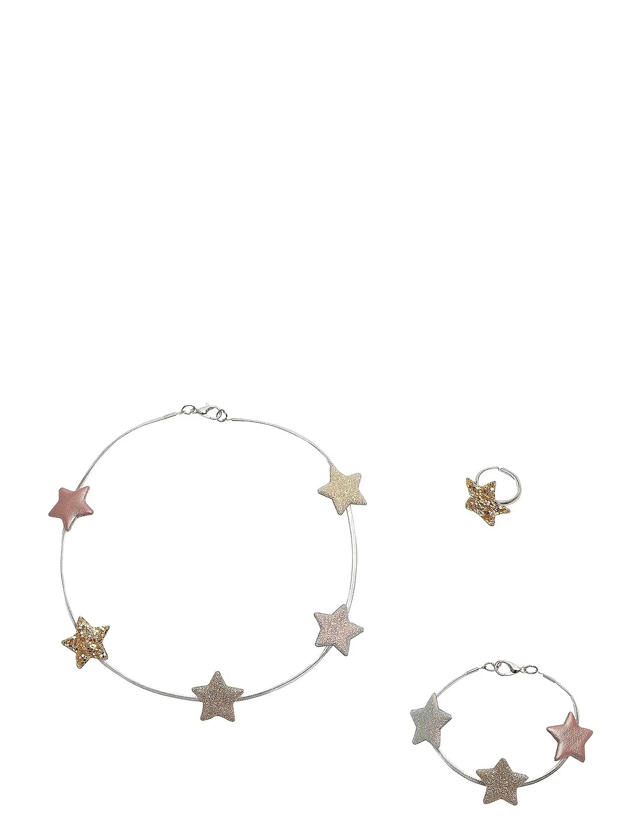 MIMI & LULA Schmuck Set - Star Silber Patterned - One Size - Kinder