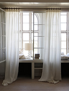 Curtain Crisp - long curtains - porcelain white