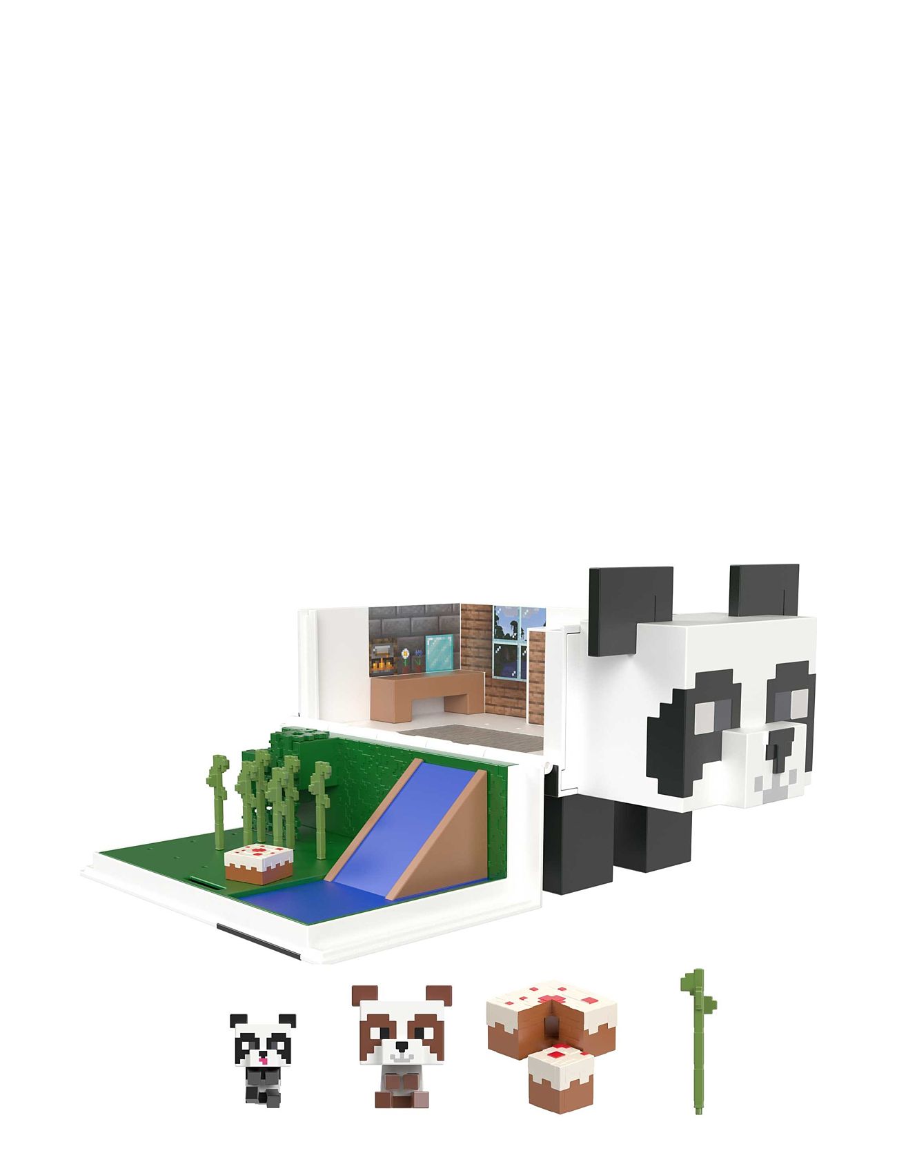 Minecraft Mob Head Mminis Panda Playhouse Playset Toys Playsets & Action Figures Play Sets Multi/patterned Minecraft