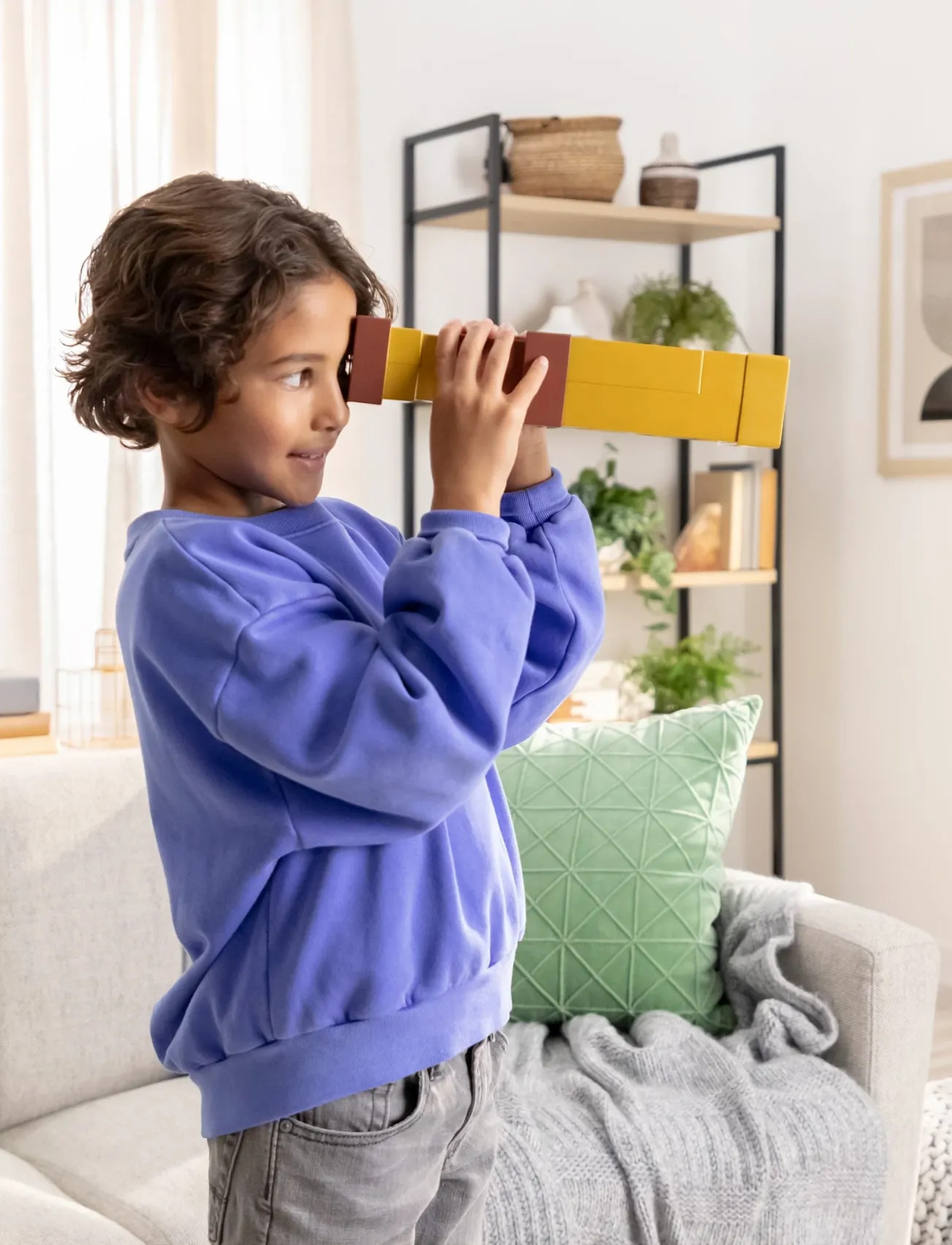 Minecraft Minecraft Pixel Spyglass Toy With Pixelating View Lens, Kid-Size Accessory For Role-Play & Costumes, One Size, Yellow, Legesæt Og Actionfigu