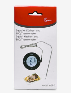 Oven and BBQ thermometer - termometri un virtuves taimeri - black