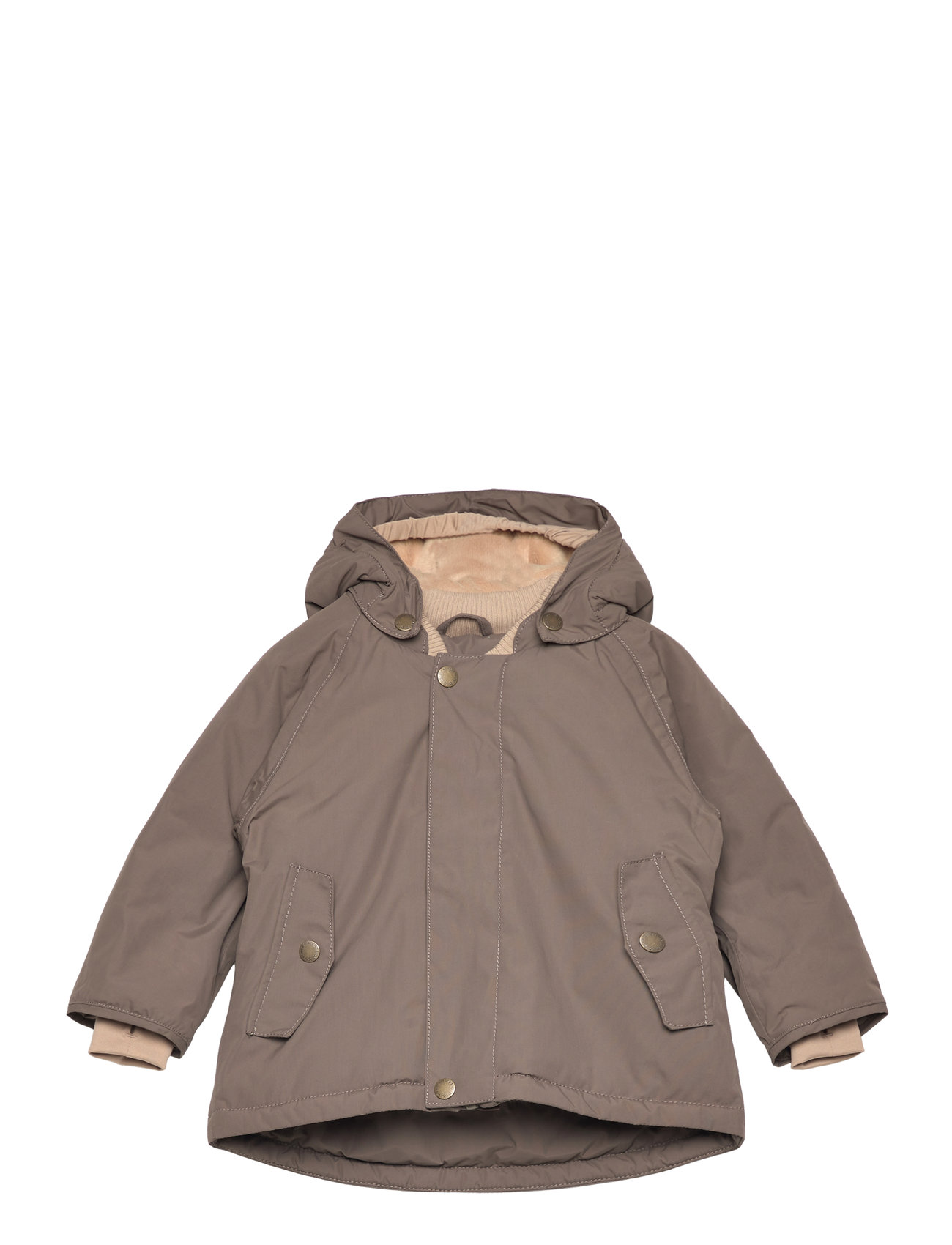 Matwally Fleece Lined Winter Jacket. Grs Beige MINI A TURE