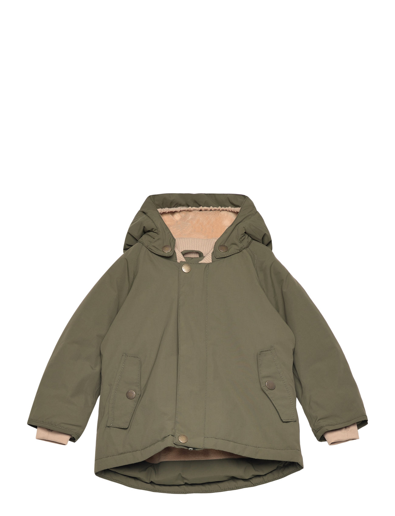 Matwally Fleece Lined Winter Jacket. Grs Green MINI A TURE