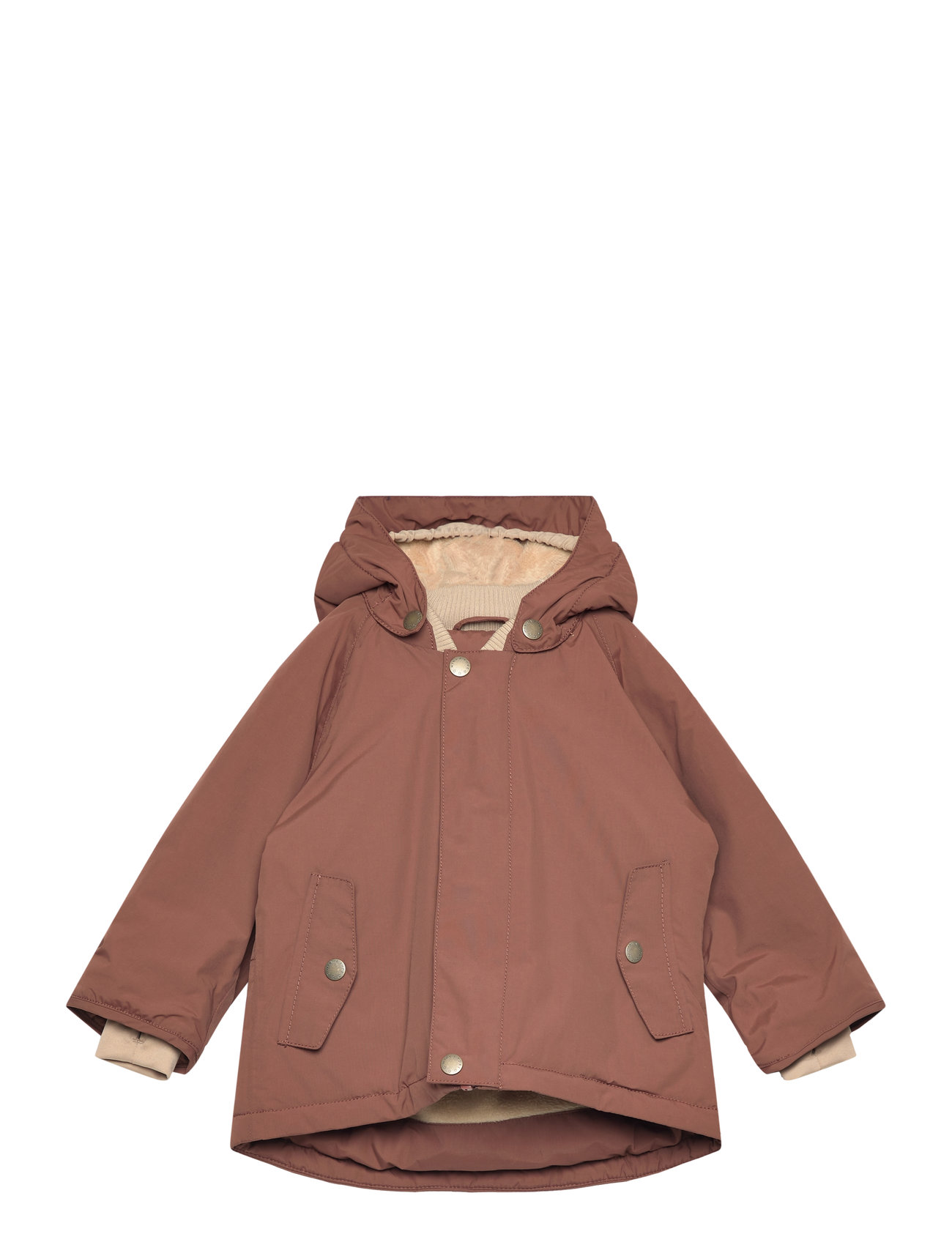 Matwally Fleece Lined Winter Jacket. Grs Brown MINI A TURE