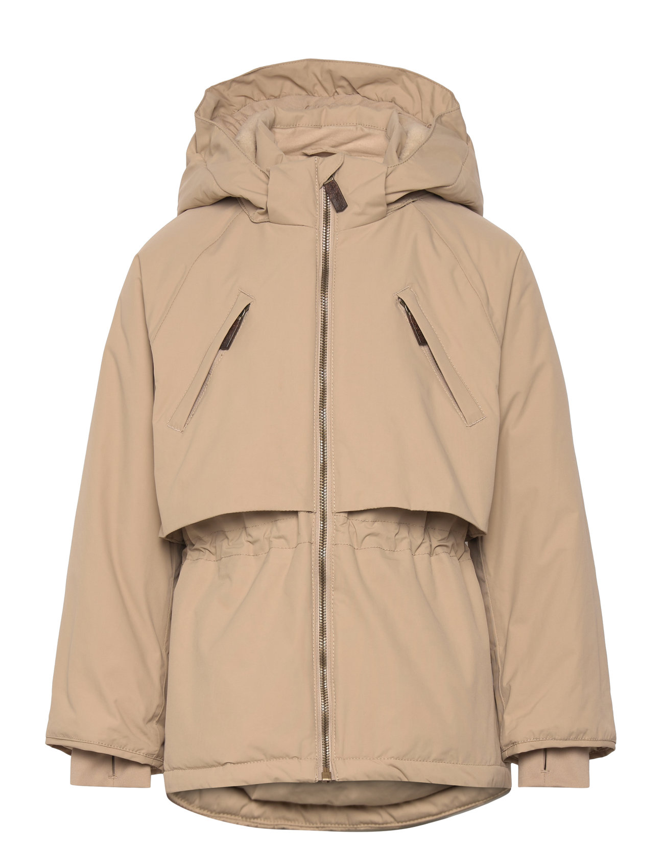 Matalgeana Fleece Lined Winter Jacket. Grs Beige MINI A TURE