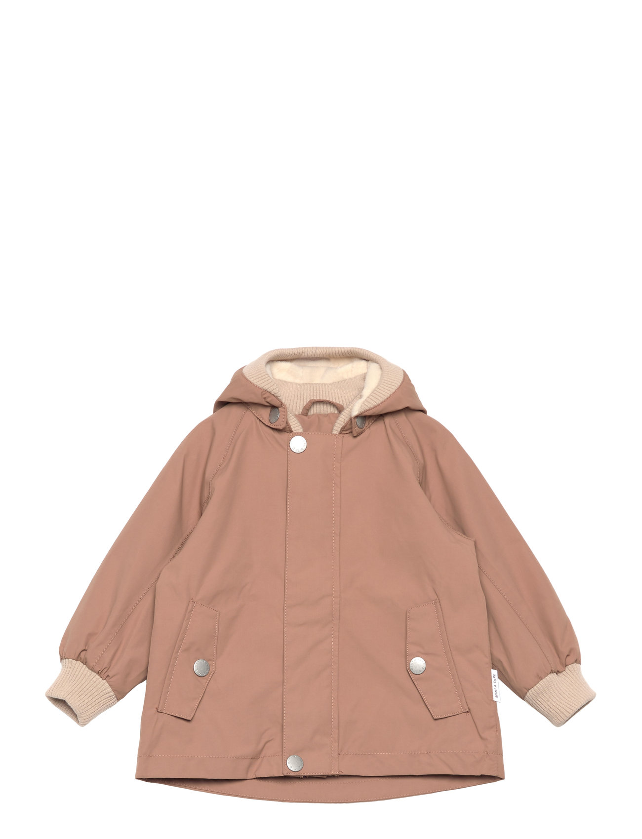 Matwally Fleece Lined Spring Jacket. Grs Outerwear Shell Clothing Shell Jacket Orange MINI A TURE