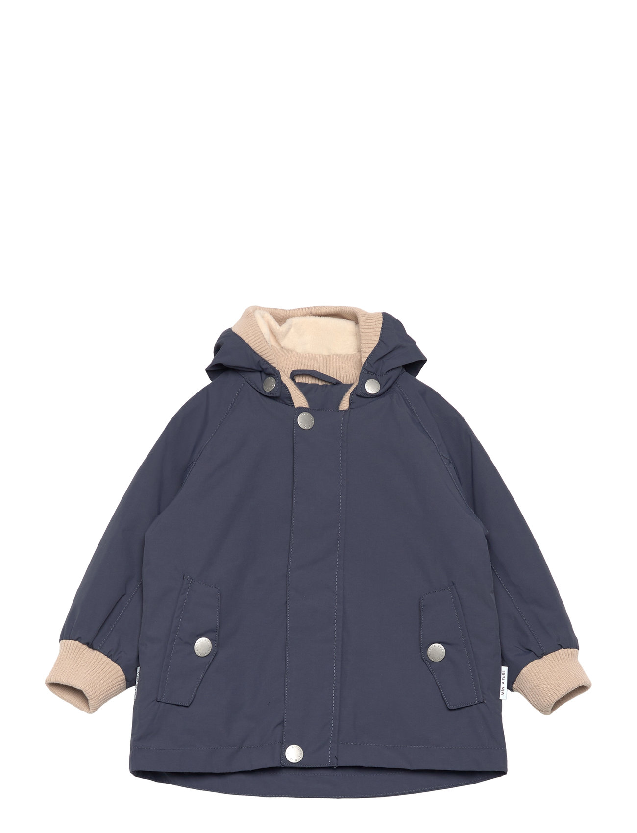 Matwally Fleece Lined Spring Jacket. Grs Outerwear Shell Clothing Shell Jacket Navy MINI A TURE