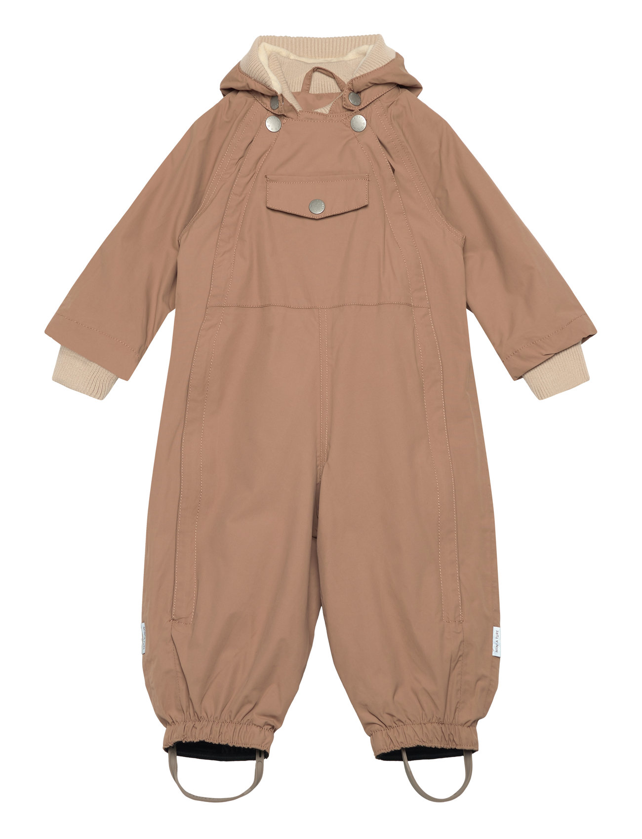 MINI A TURE Matwisto Fleece Lined Spring Coverall. Grs Brun