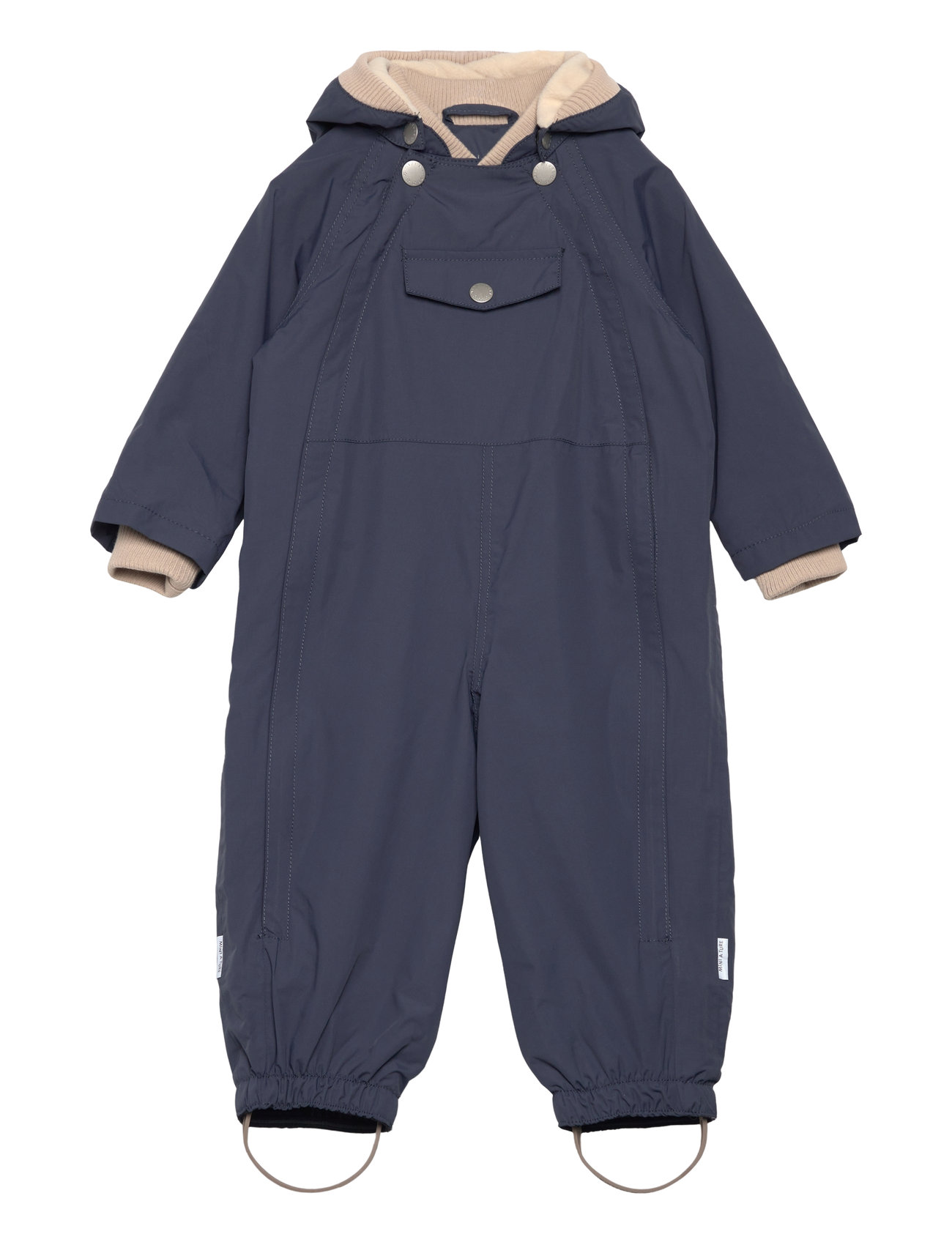 MINI A TURE Matwisto Fleece Lined Spring Coverall. Grs Marinblå