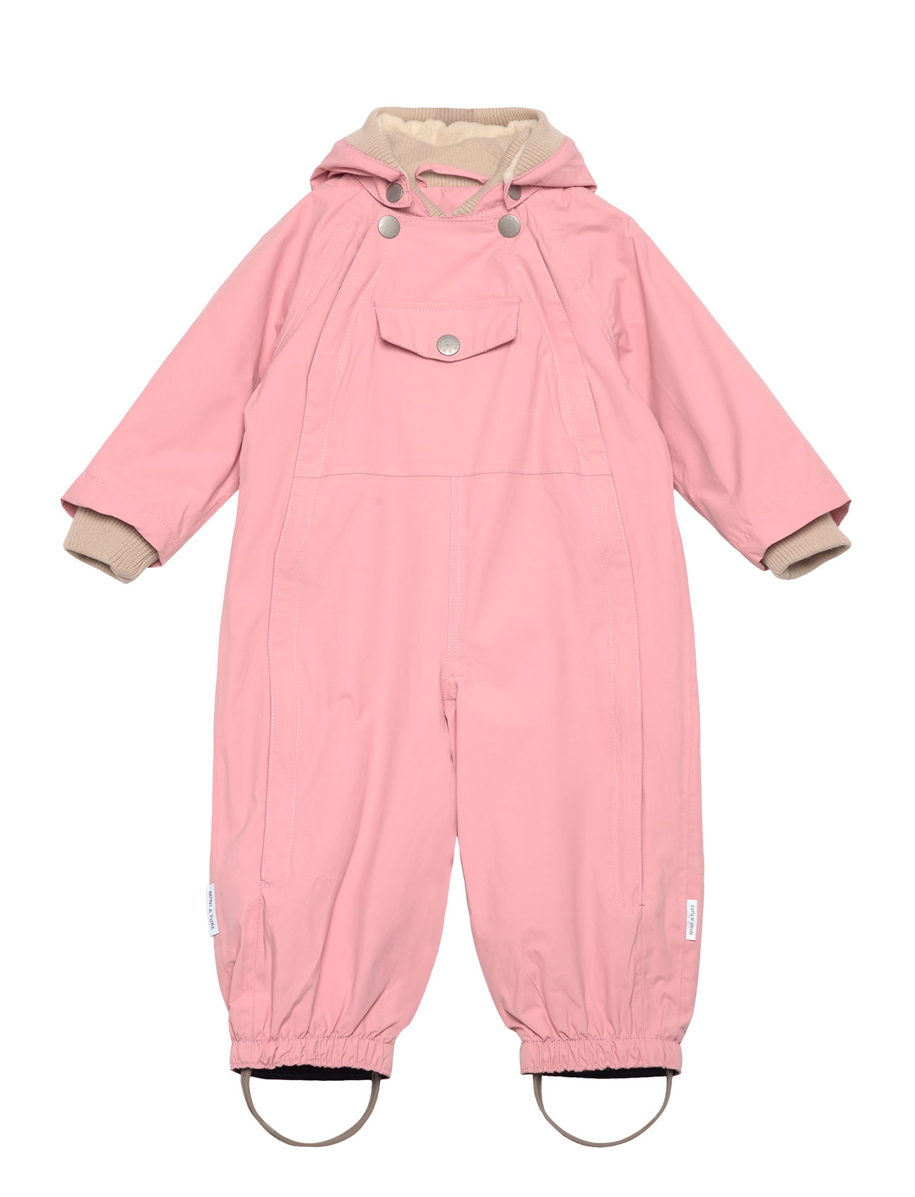 MINI A TURE Matwisto Fleece Lined Spring Coverall. Grs Rosa