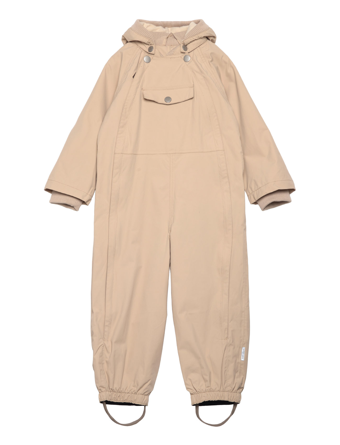 MINI A TURE Matwisto Fleece Lined Spring Coverall. Grs Beige