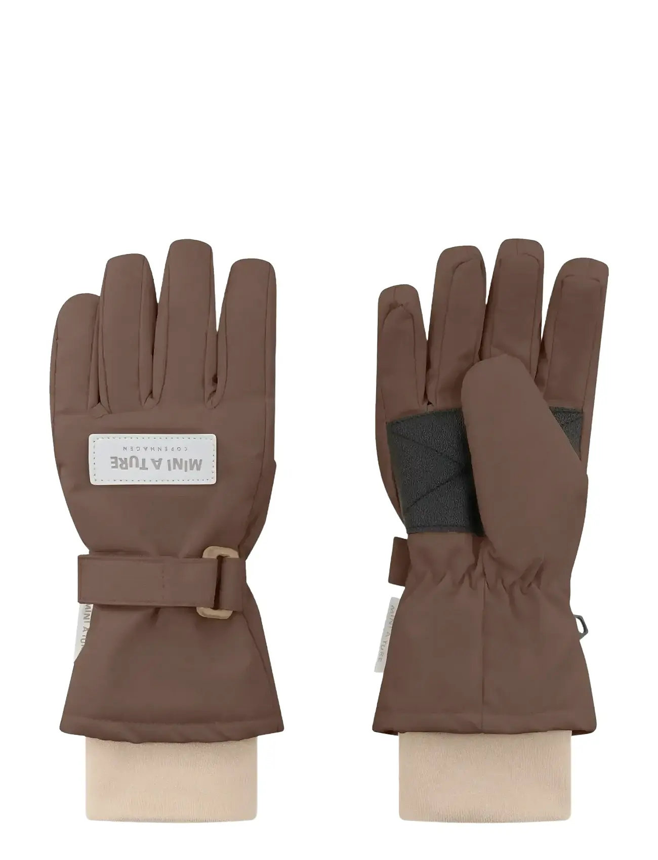 MINI A TURE Matcelio Handschuhe Braun - 12/14Y - Kinder