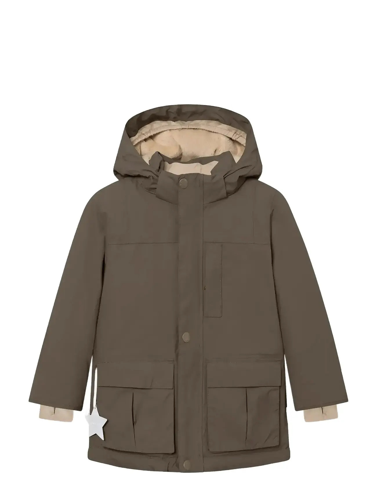 MINI A TURE Matkastorio Fleece Lined Winter Jacke. Grs Khaki - 134 - Kinder