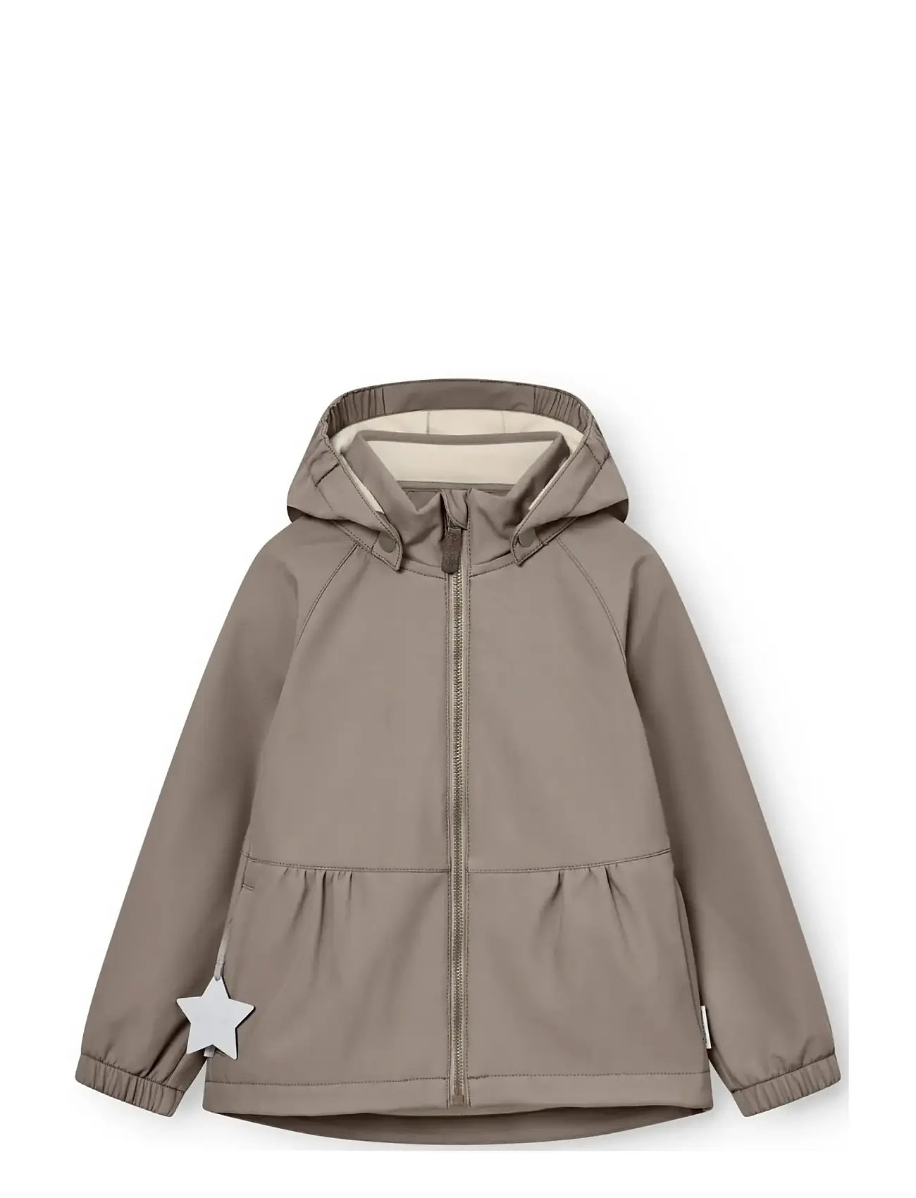 MINI A TURE Matbriddi Softshell Jacket. Grs, 12M/80, Brown, Softshells > Softshell-Jakker, Børn