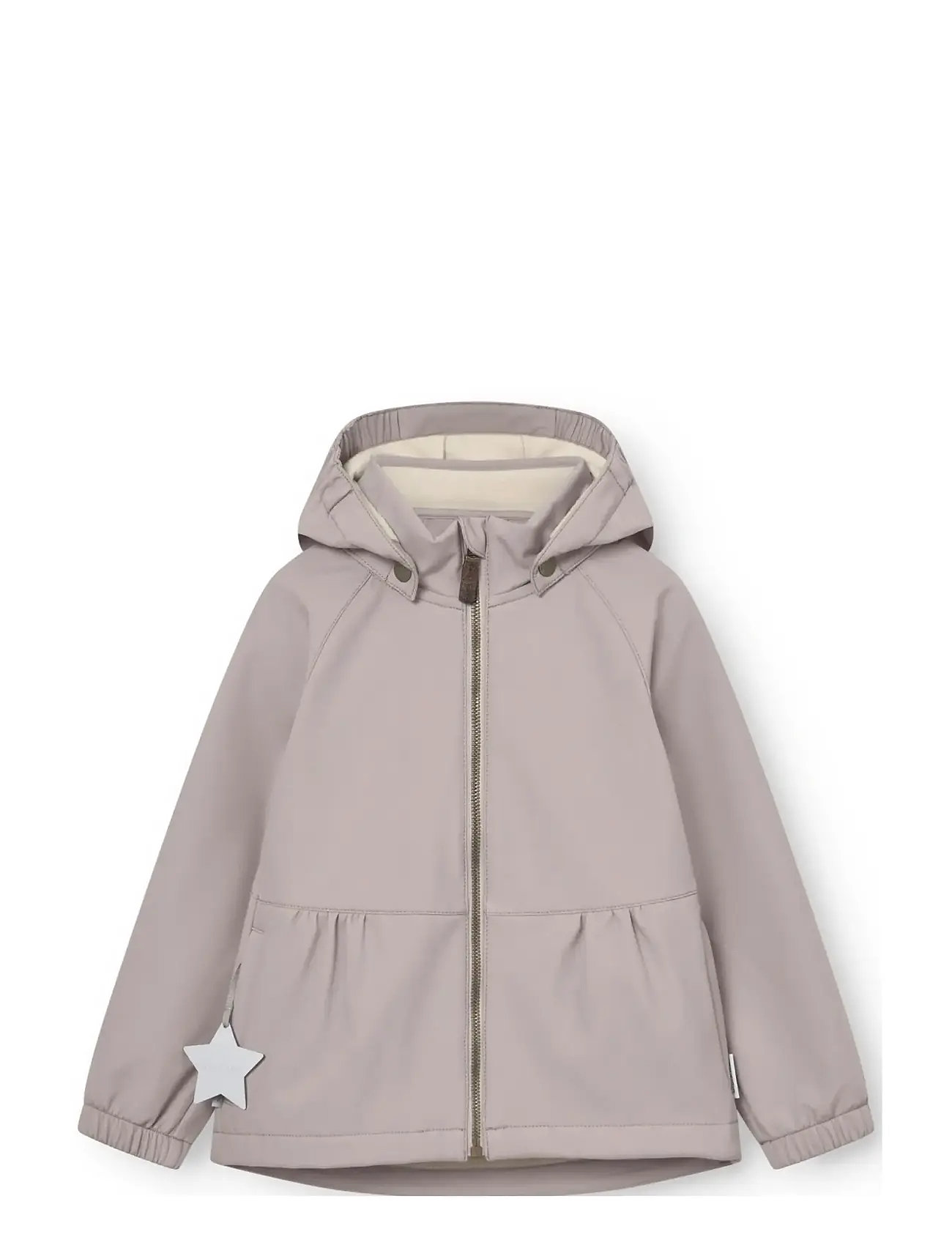 MINI A TURE Matbriddi Softshell Jacket. Grs, 5Y/110, Beige, Softshells > Softshell-Jakker, Børn