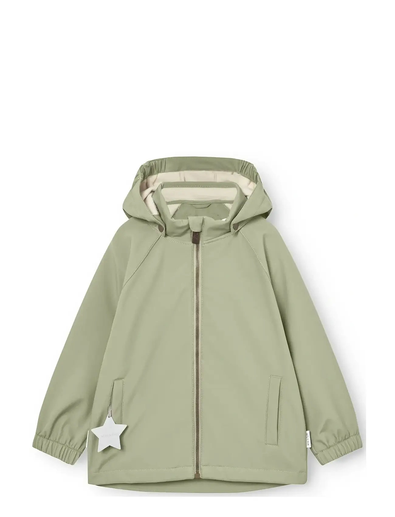MINI A TURE Mataden Softshell Jacket. Grs, 6Y/116, Khaki green, Softshells > Softshell-Jakker, Børn