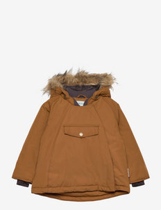 Wang Fake Fur Jacket, M - parkas - rubber brown