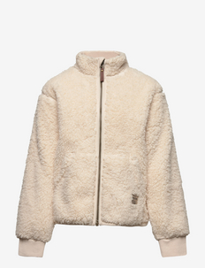 Saleh teddyfleece jacket - fleece jackets - angora cream