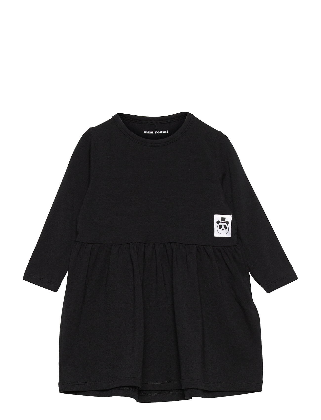 Basic Ls Dress Tencel™ Dresses & Skirts Dresses Casual Dresses Long-sleeved Casual Dresses Black Mini Rodini