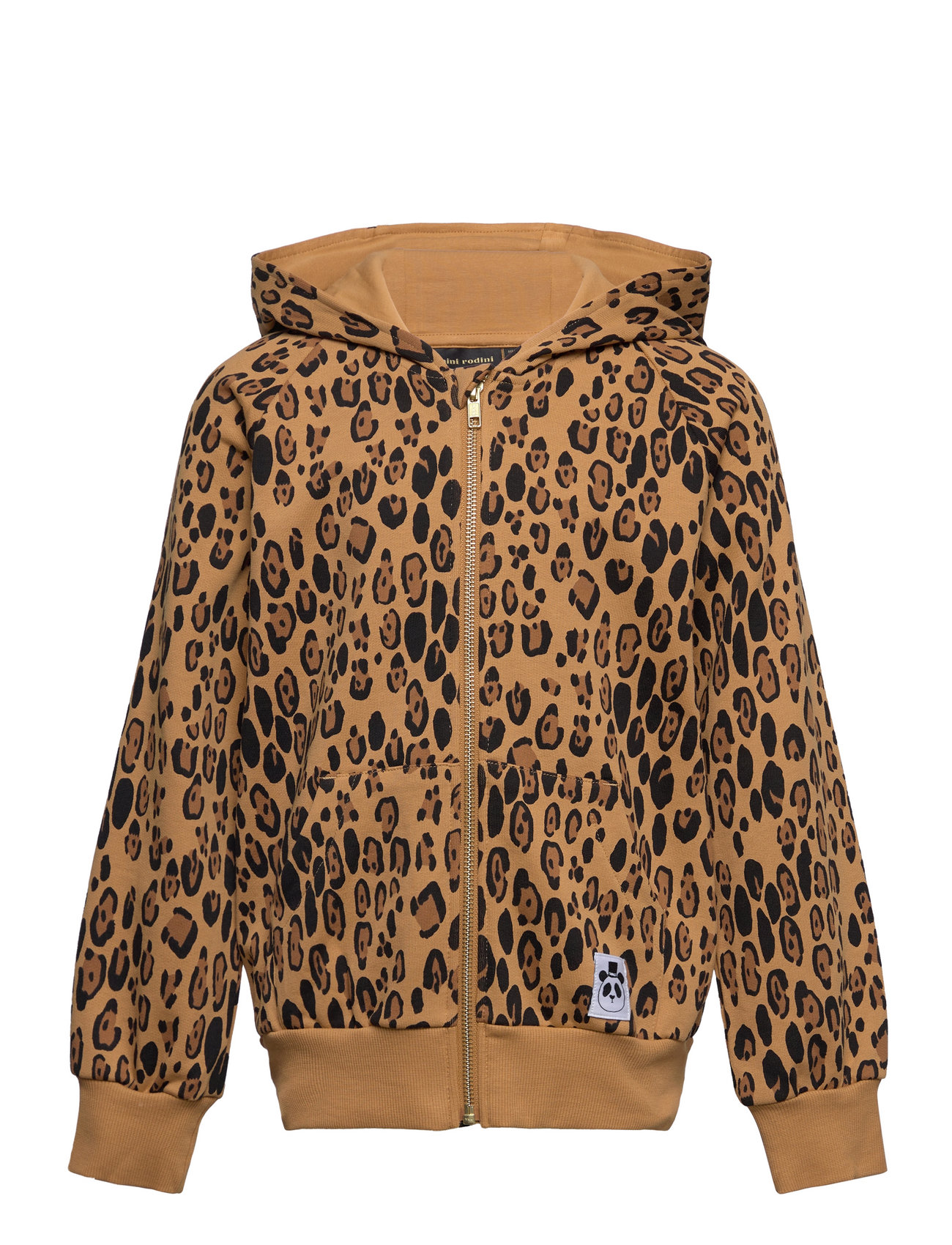 Basic Leopard Zip Hoodie Tops Sweat-shirts & Hoodies Hoodies Multi/patterned Mini Rodini