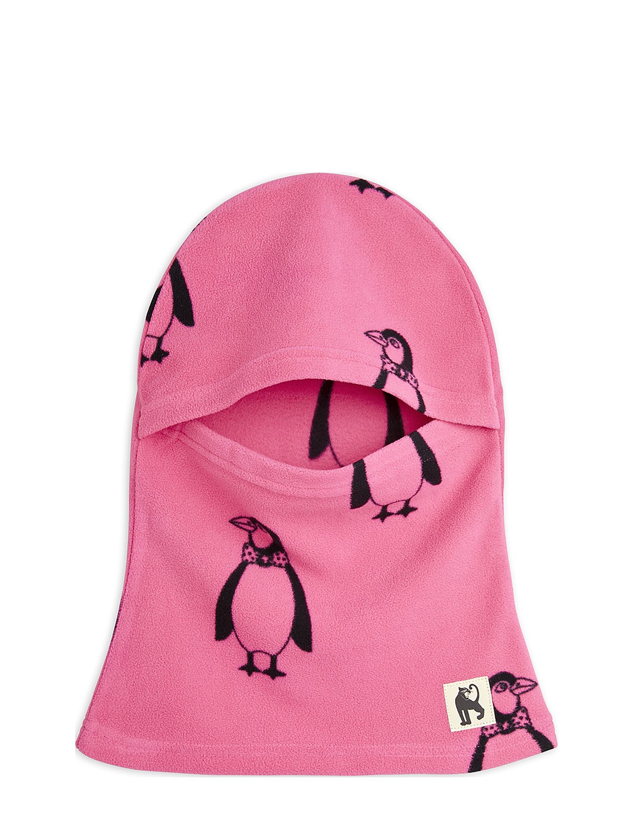 Penguin Fleece Balaclava Pink Mini Rodini