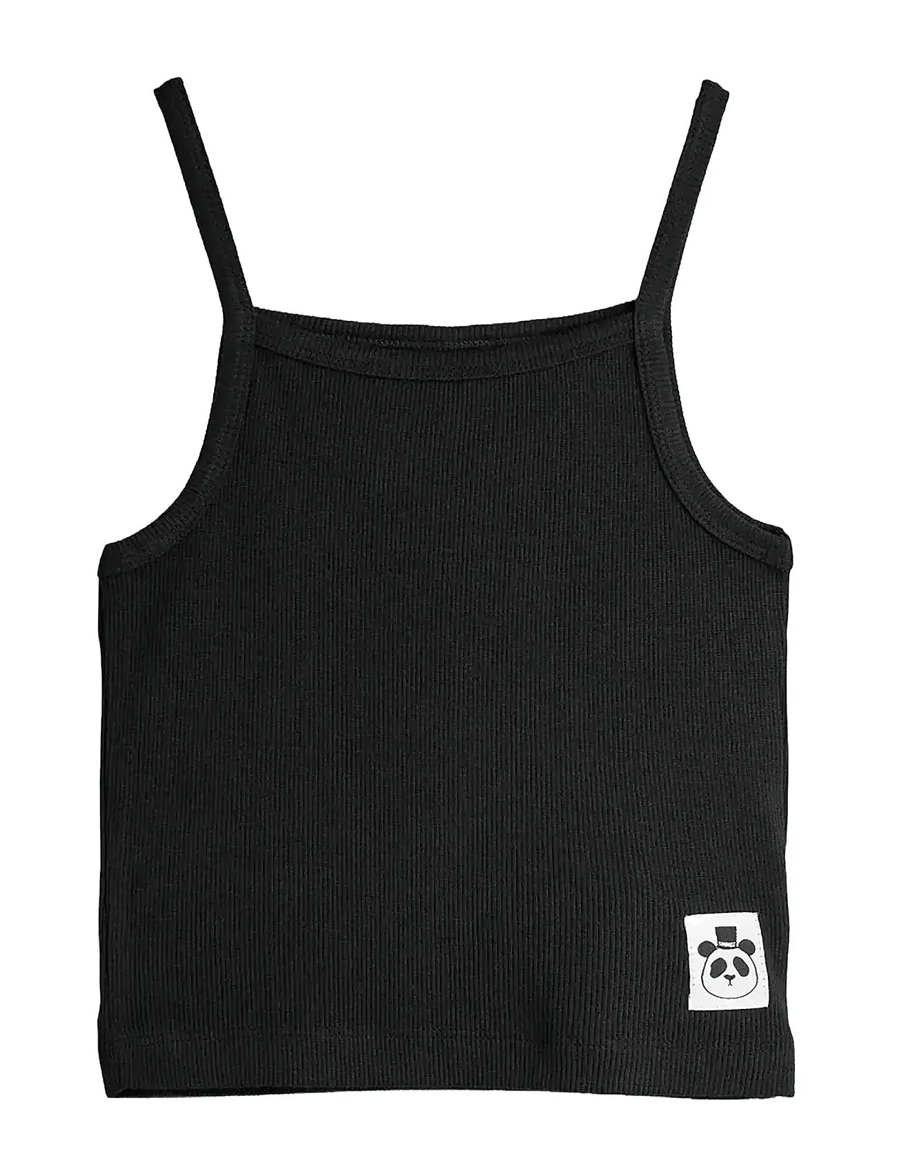 MINI RODINI Modal Rib Tank Oberteil Schwarz - 92/98 - Kinder