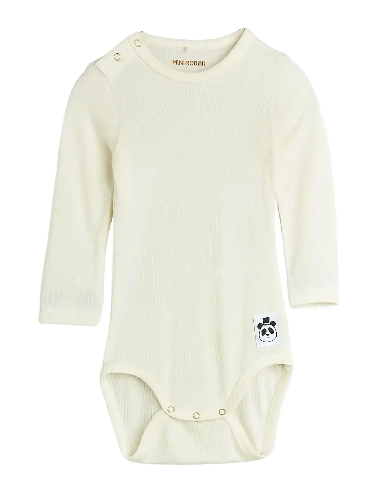 MINI RODINI Modal Rib Ls Body Cream - 80/86 - Kinder