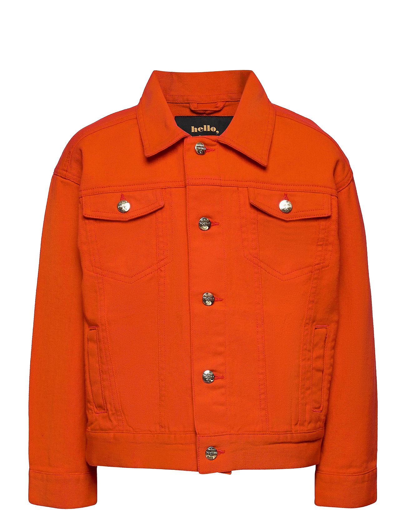 Denim Twill Teddybear Jacket Outerwear Jackets & Coats Denim Jacket Oranssi Mini Rodini