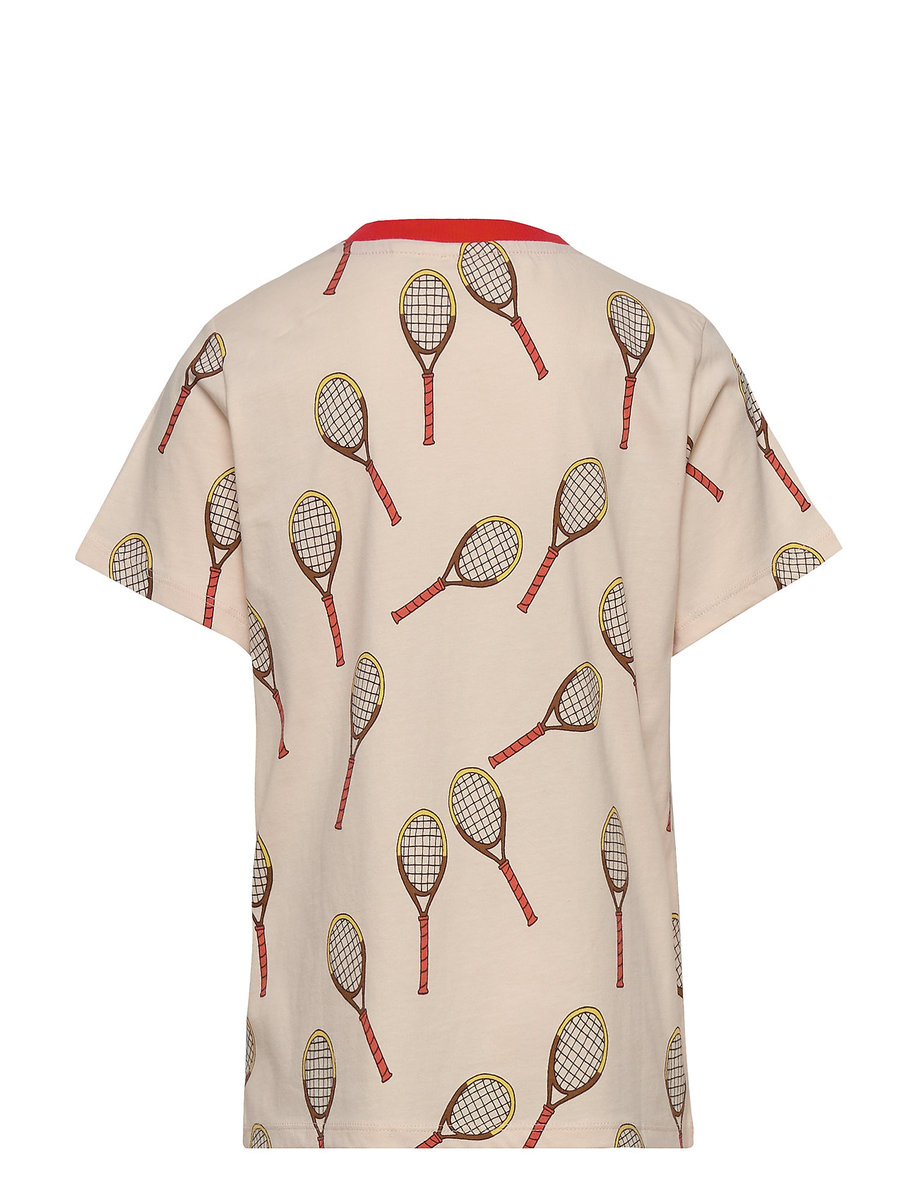 Tennis Aop Ss Tee T-shirt Beige Mini Rodini