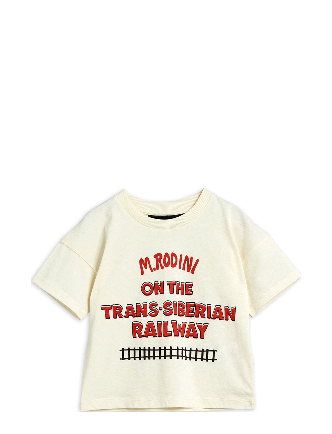 Transsiberian Sp Ss Tee T-shirts Short-sleeved Valkoinen Mini Rodini